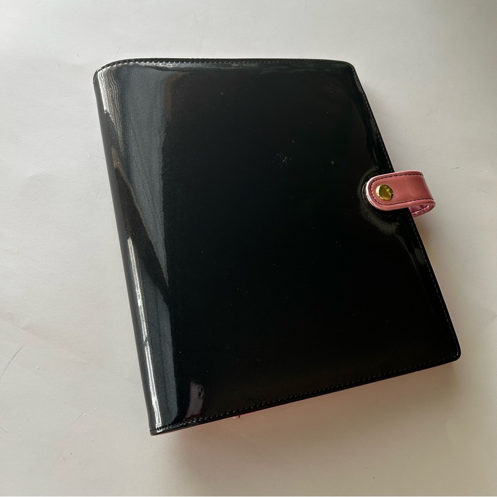 Recollections A5 Planner Binder Black Pink